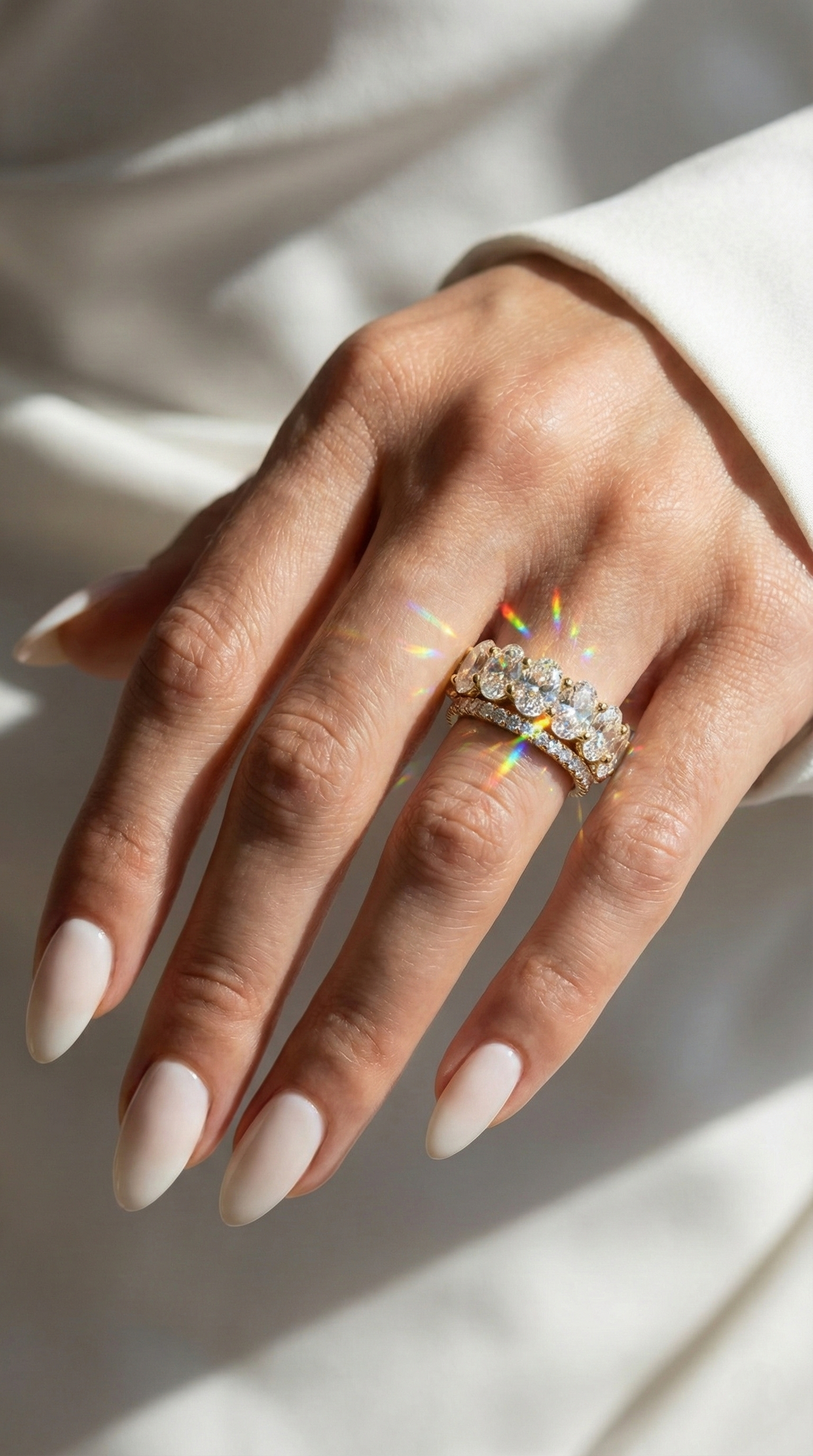 Moonstone Orbit Ring