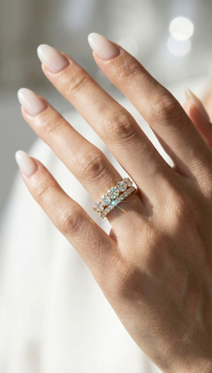 Crystal Cascade Ring