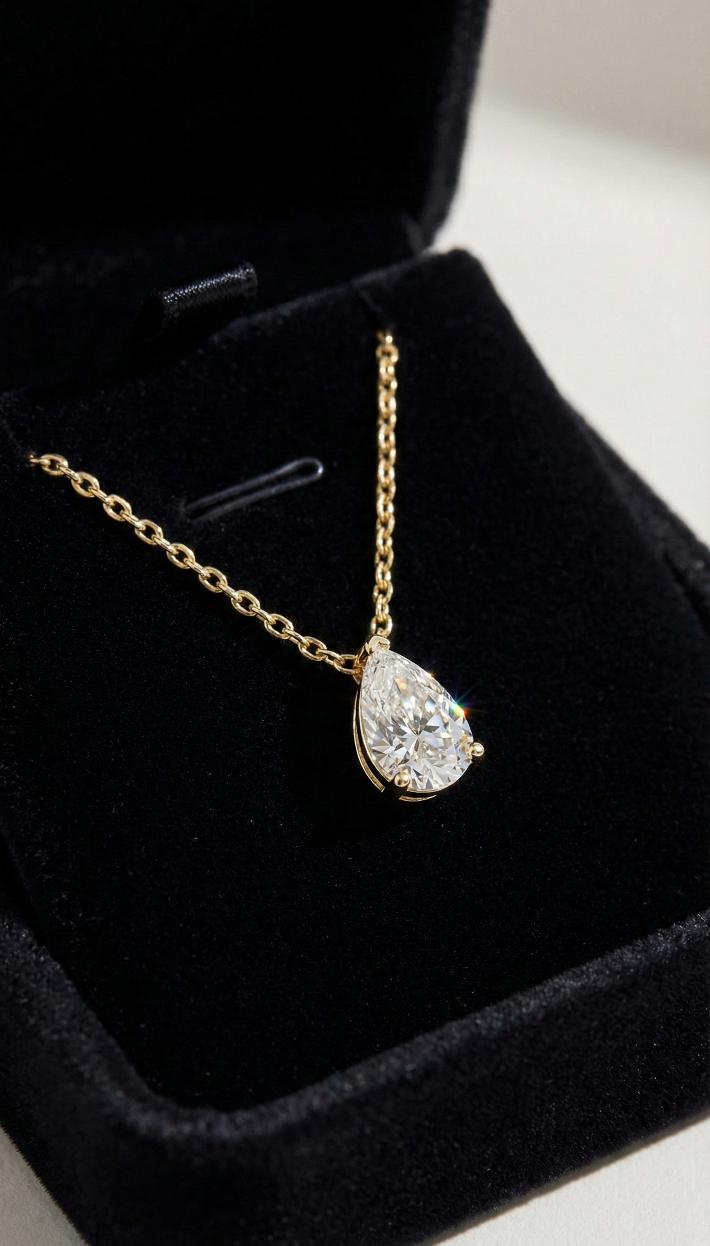 Moonlit Teardrop Necklace