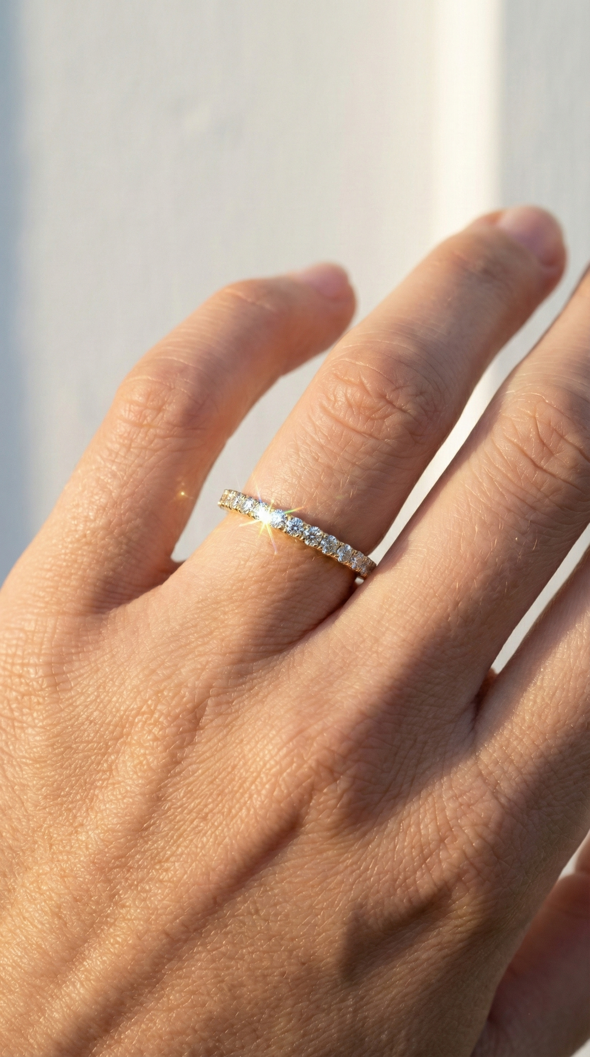 Enchanted Luster Ring, pavé set cubic zirconia in 925 sterling silver, view 13
