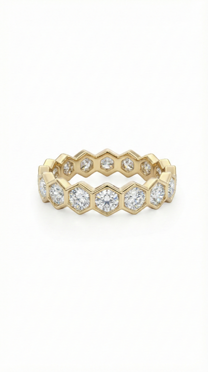 Hexa Hours Ring