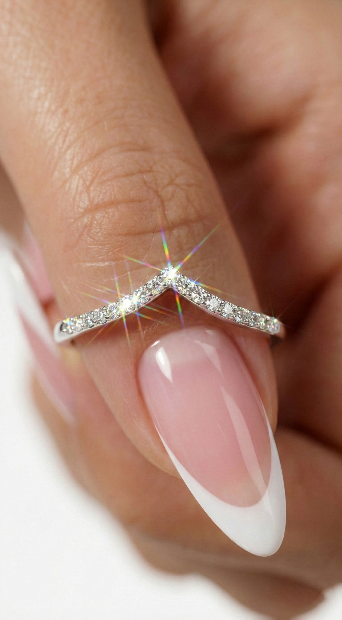 Ethereal Elegance Ring, pavé set cubic zirconia in 925 sterling silver, view 3