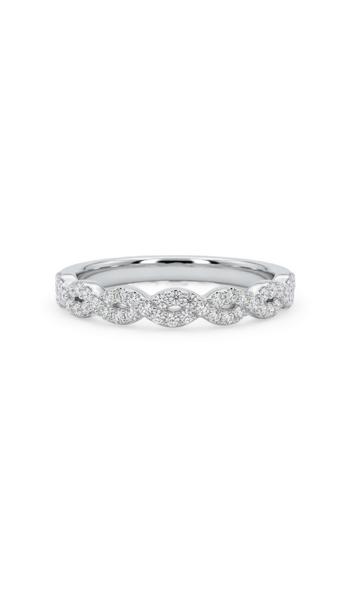 Sparkling Swirl Ring