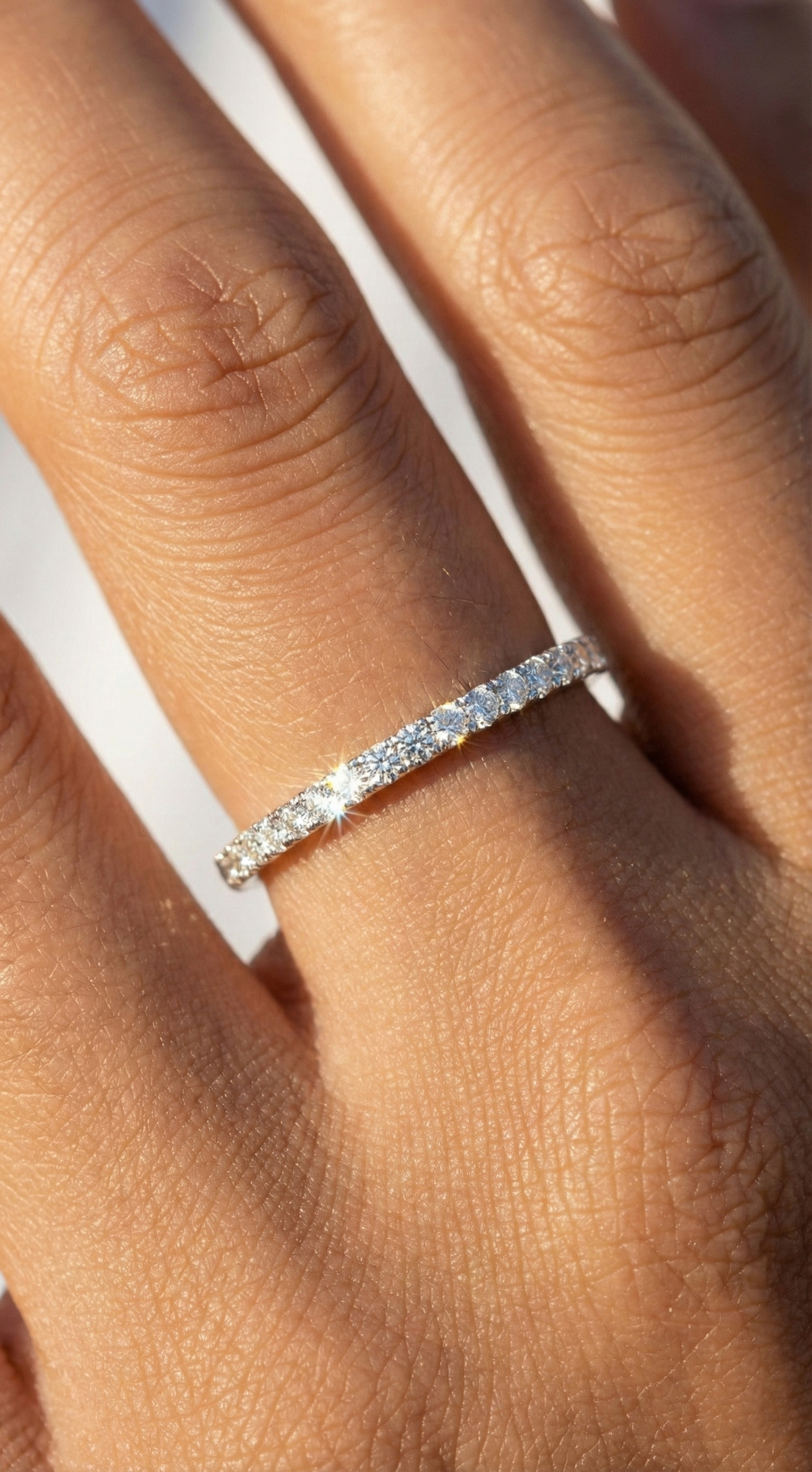 Enchanted Luster Ring, pavé set cubic zirconia in 925 sterling silver, view 5