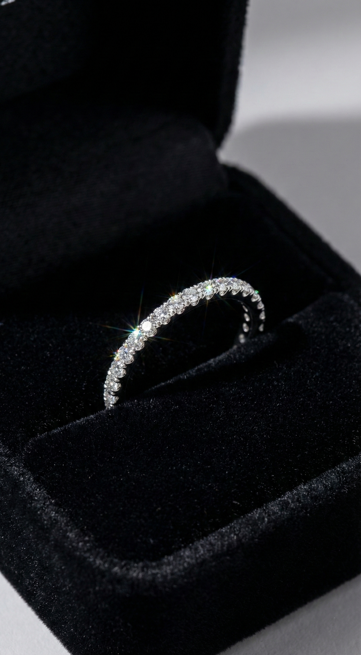 Enchanted Luster Ring, pavé set cubic zirconia in 925 sterling silver, view 6