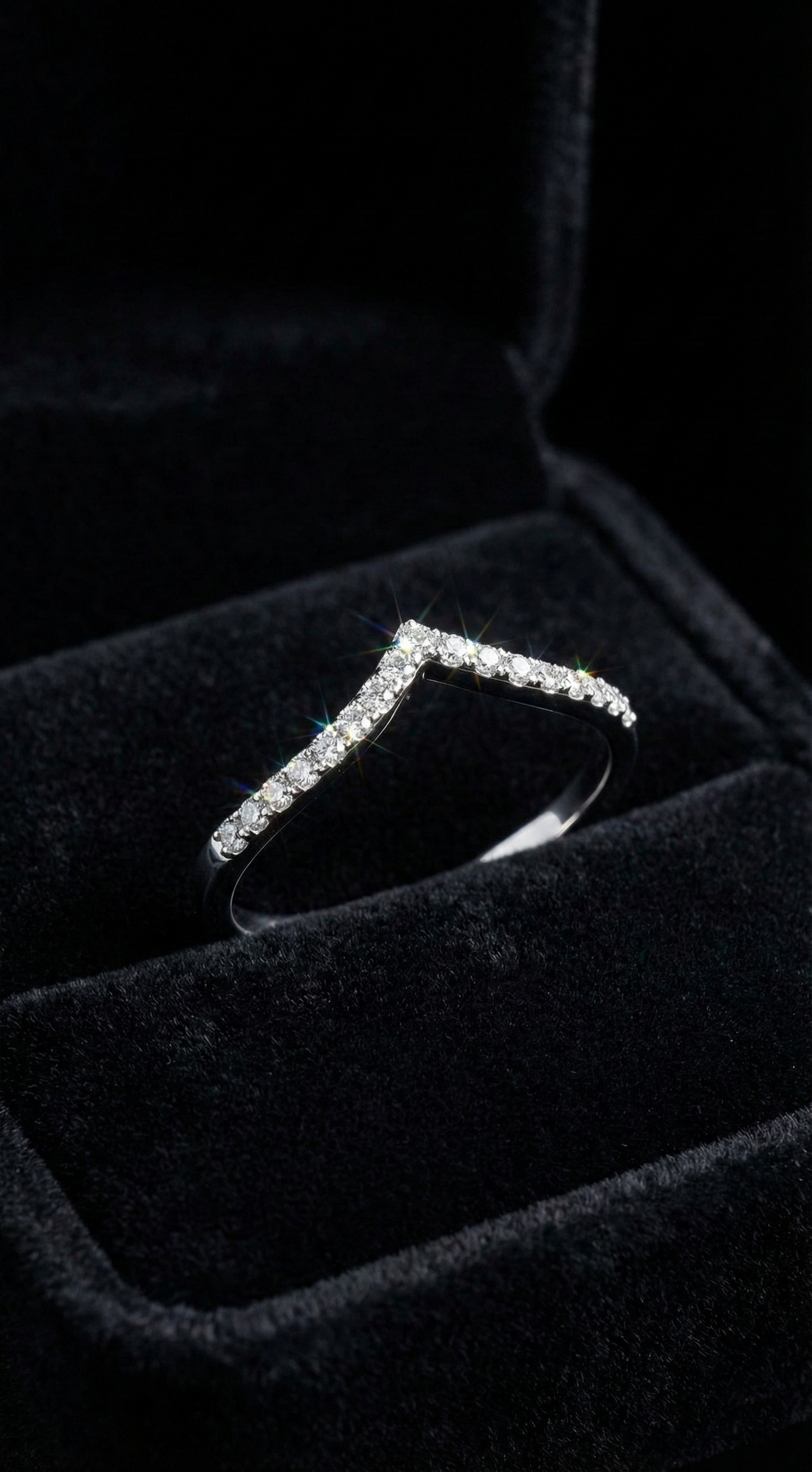 Ethereal Elegance Ring, pavé set cubic zirconia in 925 sterling silver, view 7