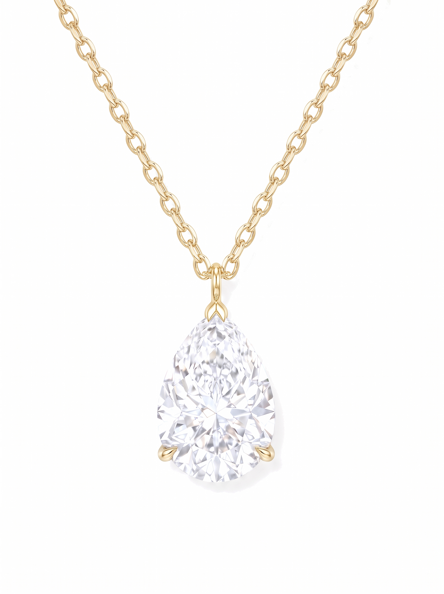 Angel Tear Necklace Gold