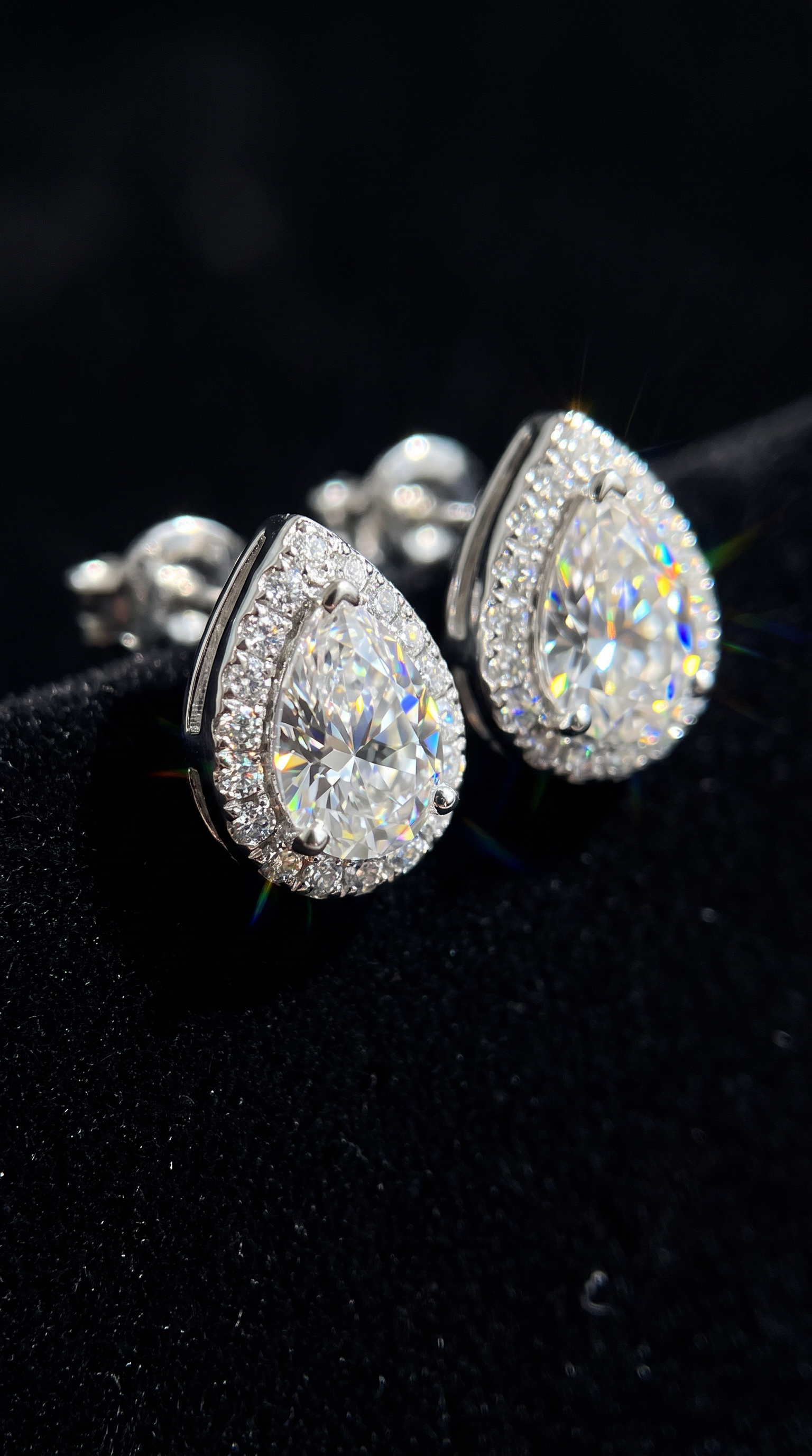 Comet Halo Earrings