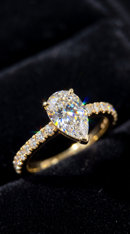 Comet Trail Ring Gold