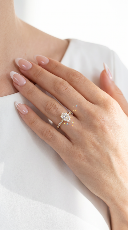 Comet Trail Ring Gold