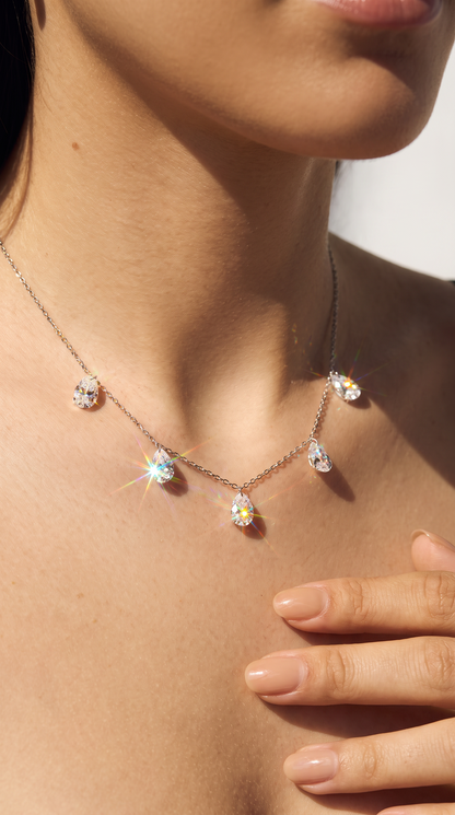 Crystal Rainfall Necklace