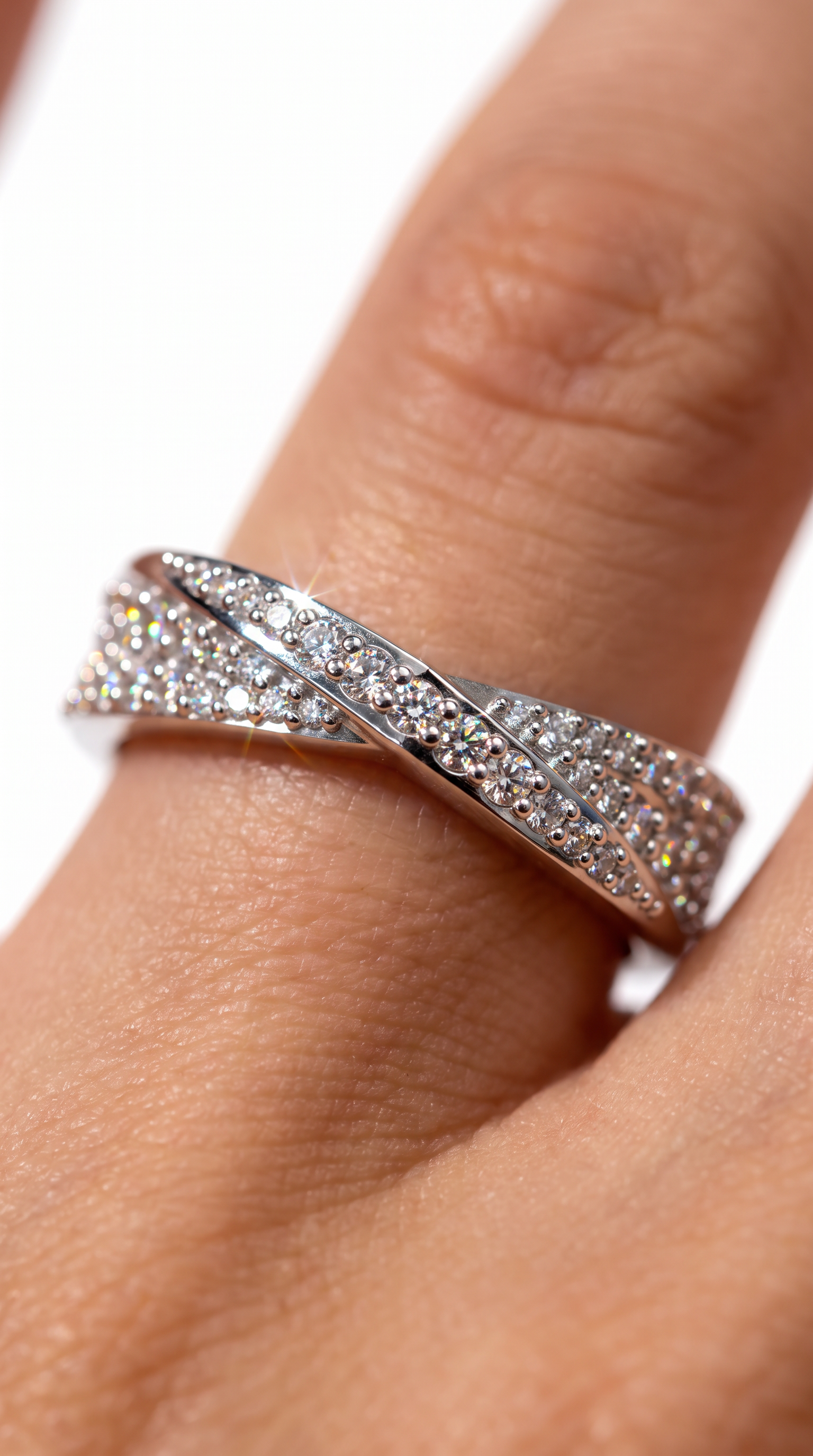 Entwined Infinity Ring