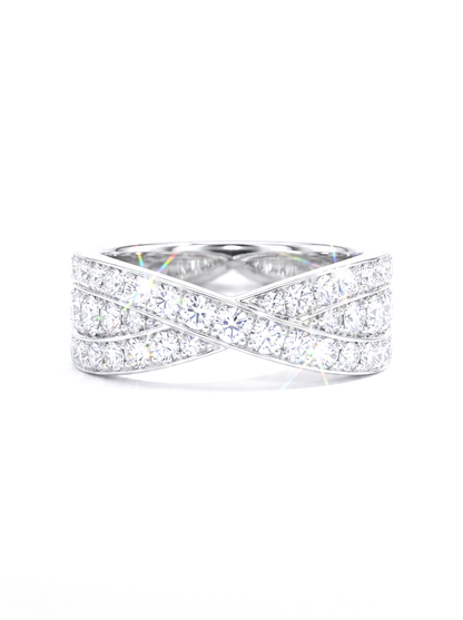 Entwined Infinity Ring