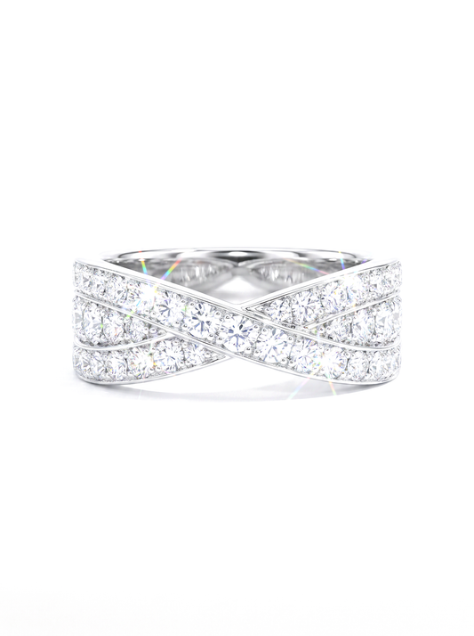 Entwined Infinity Ring