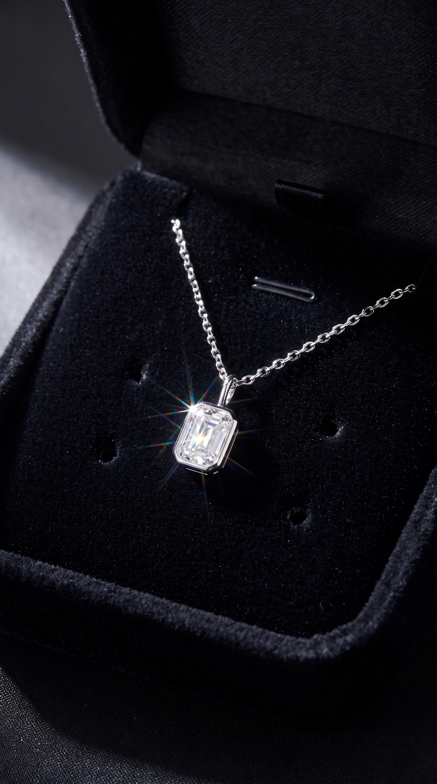 Frosted Prism Necklace