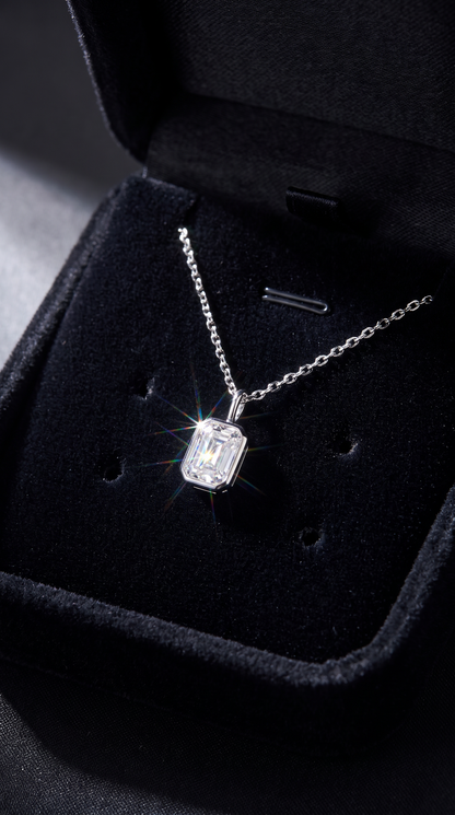 Frosted Prism Necklace