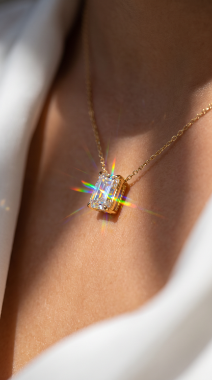 Iceberg Radiance Necklace Gold