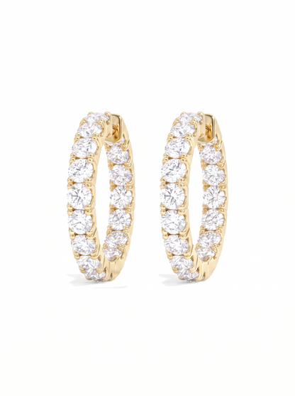 Infinite Sparkle Hoops Gold