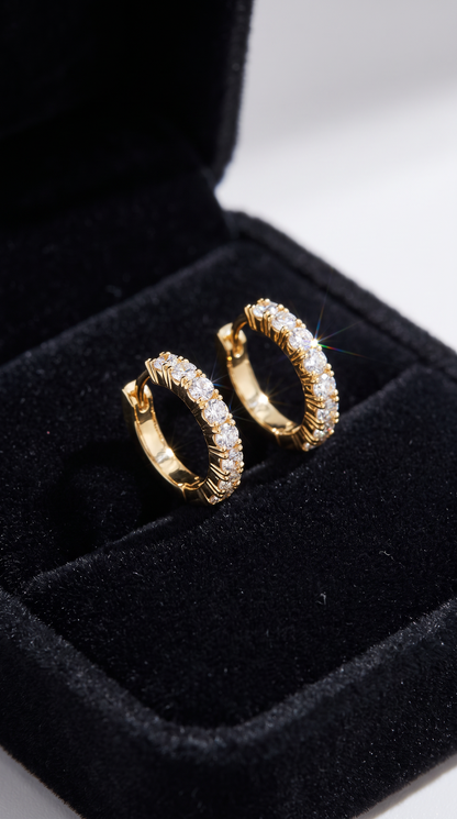 Infinite Sparkle Hoops Gold