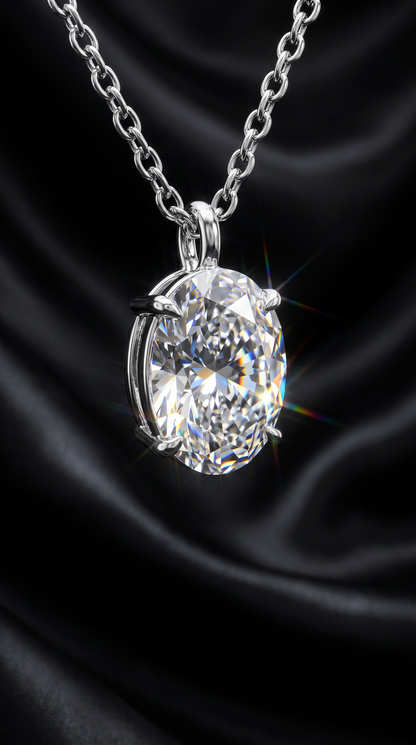 Moonglow Solitaire Necklace