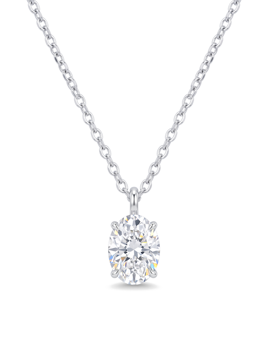 Moonglow Solitaire Necklace