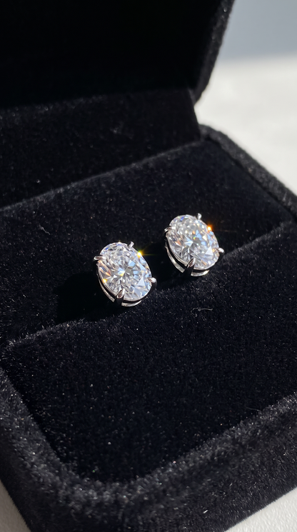 Moonlit Oval Earrings