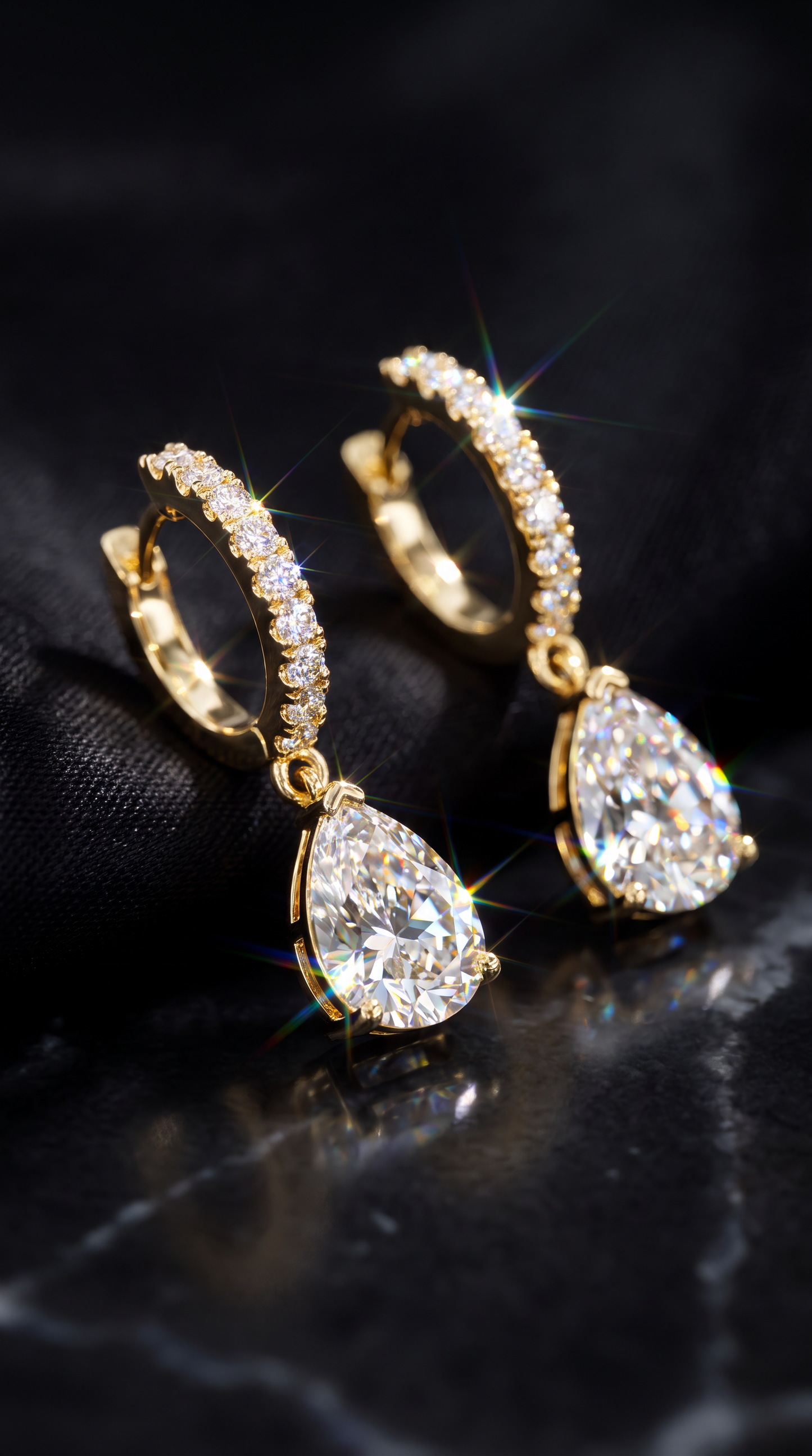 Morning Dew Earrings Gold