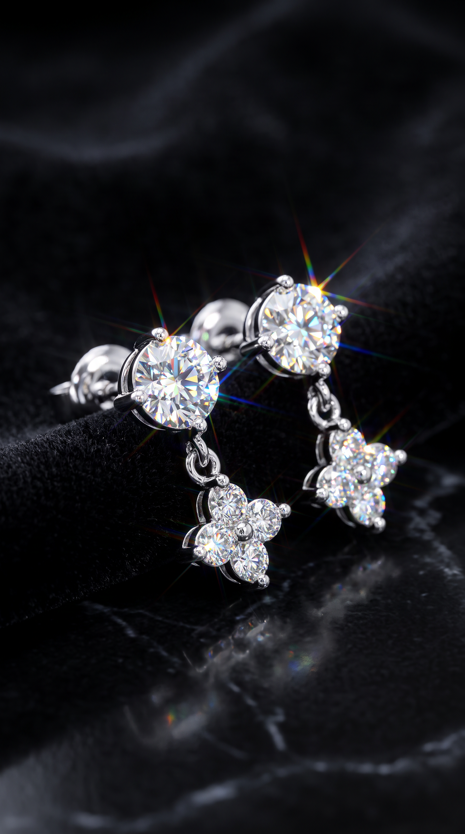 Night Sky Drop Earrings