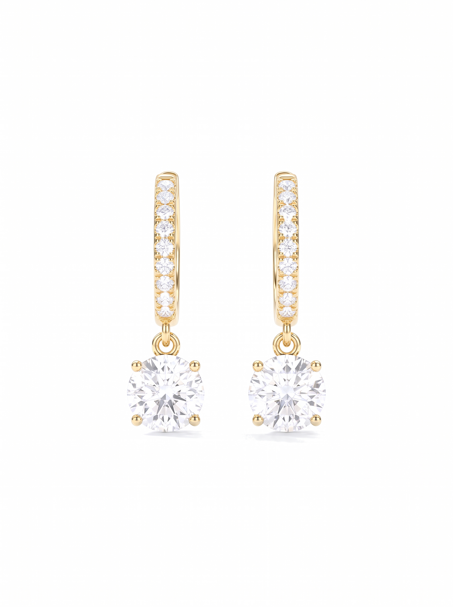 Radiant Orb Earrings Gold