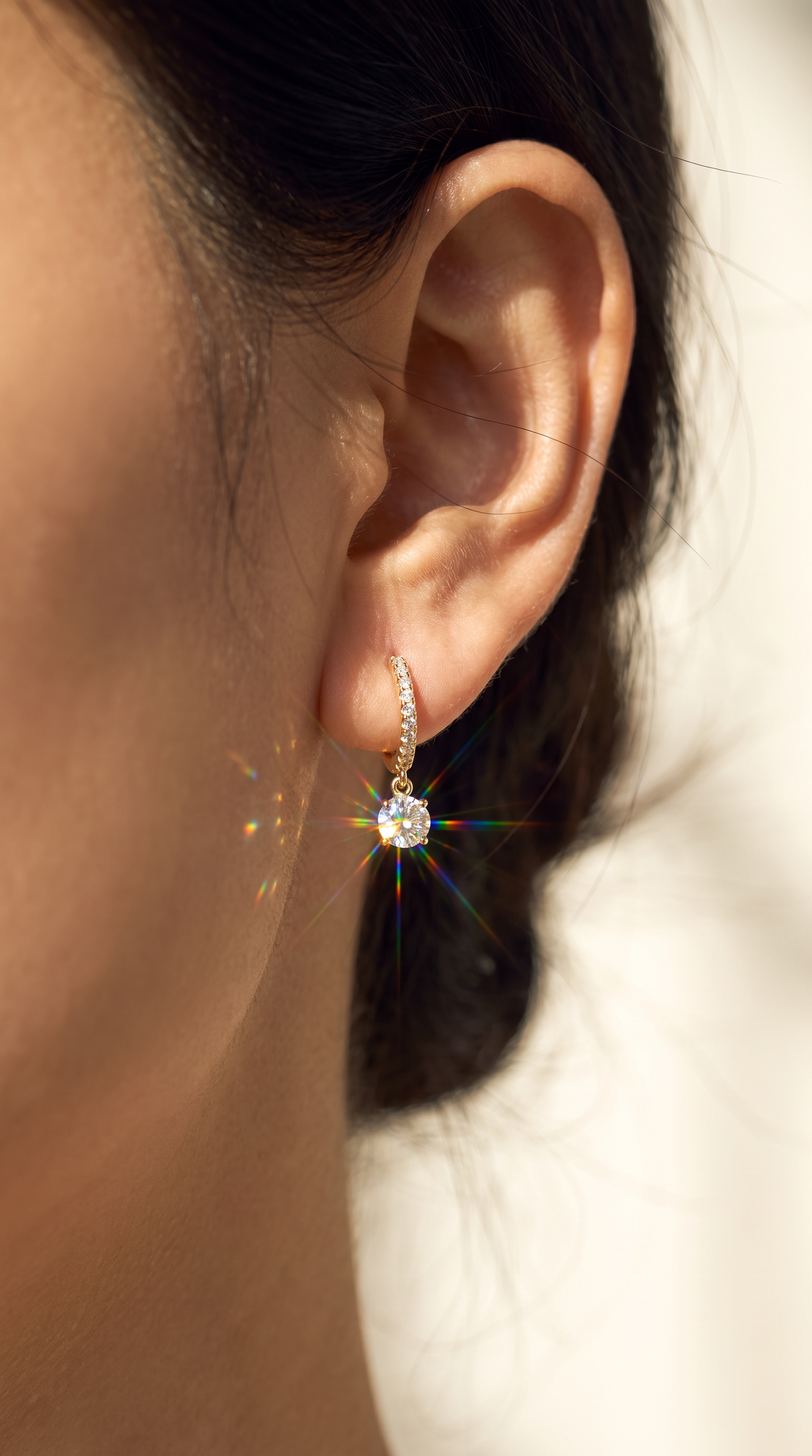 Radiant Orb Earrings Gold