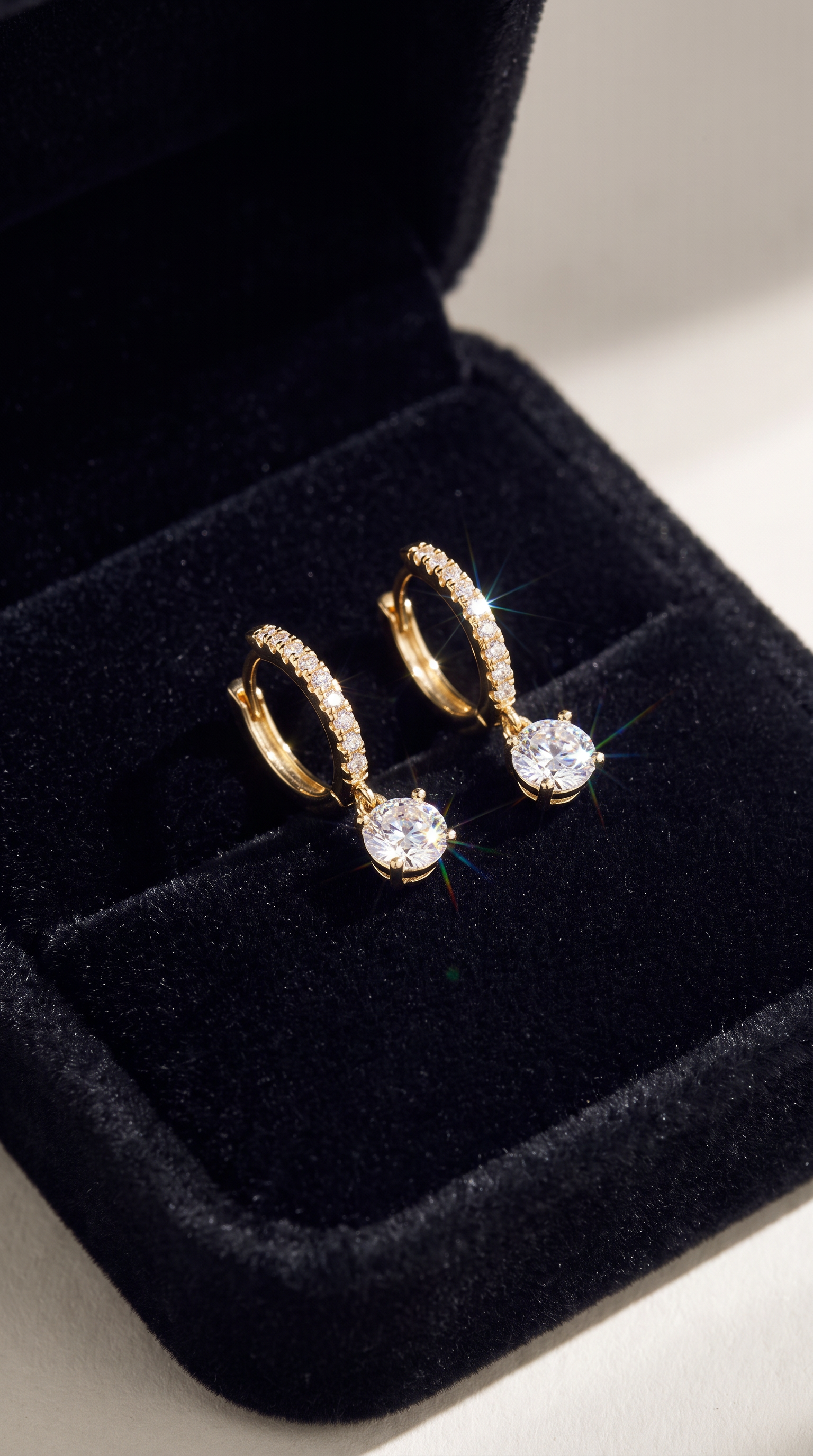Radiant Orb Earrings Gold