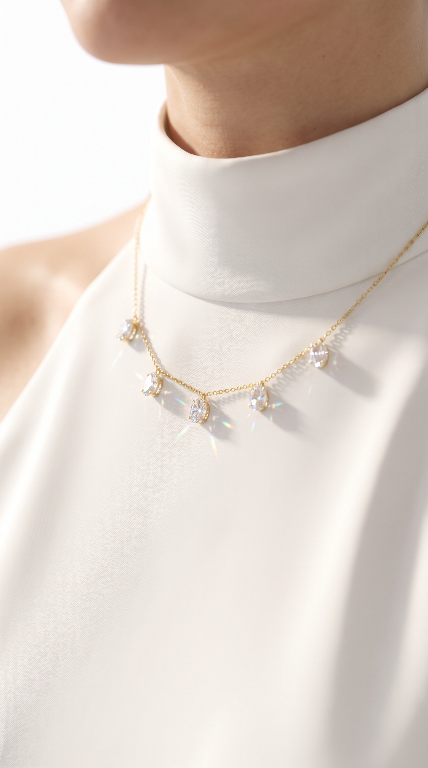 Summer Rain Necklace Gold