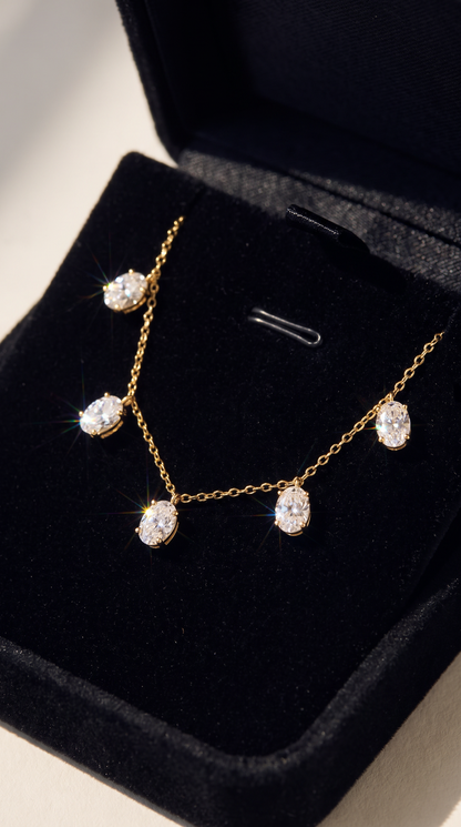 Summer Rain Necklace Gold