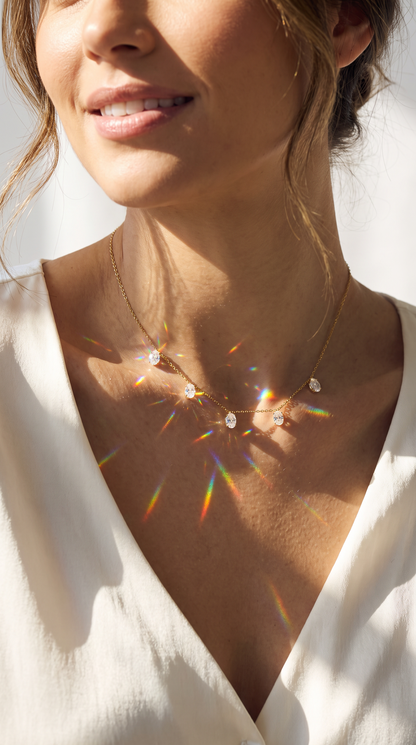 Summer Rain Necklace Gold